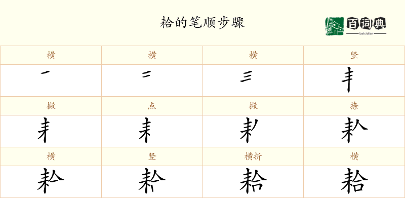 耠