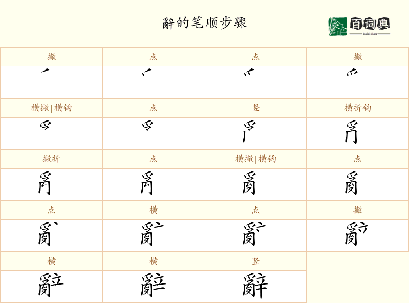 辭