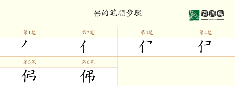 伄