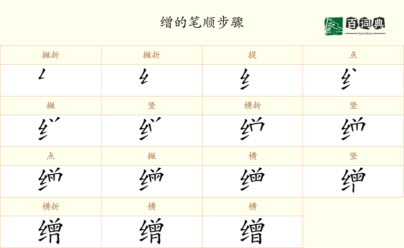 缯