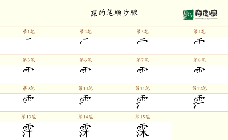 霂