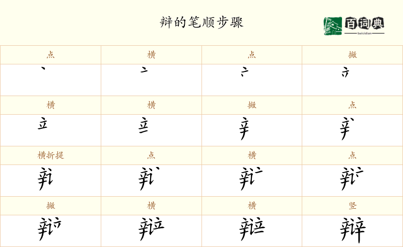 辩