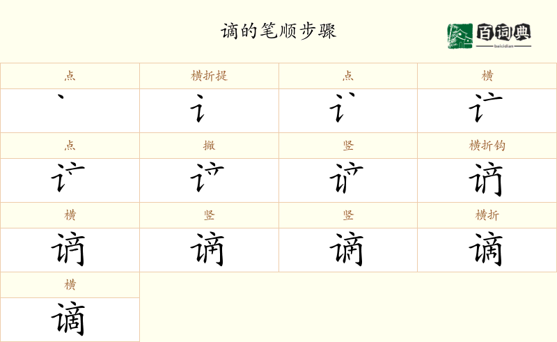 谪