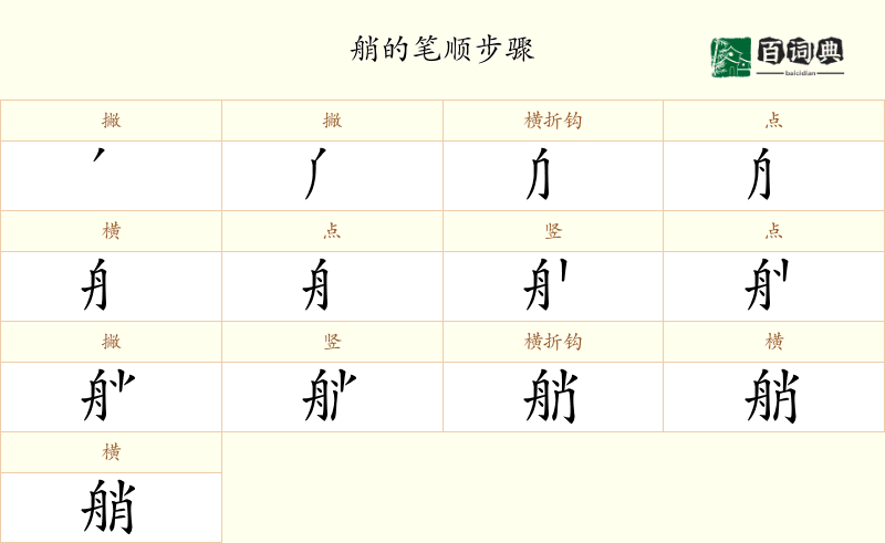 艄
