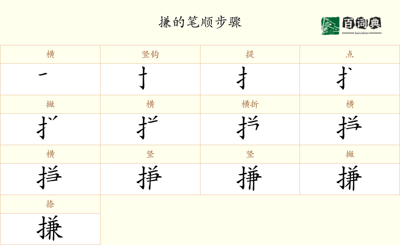 搛