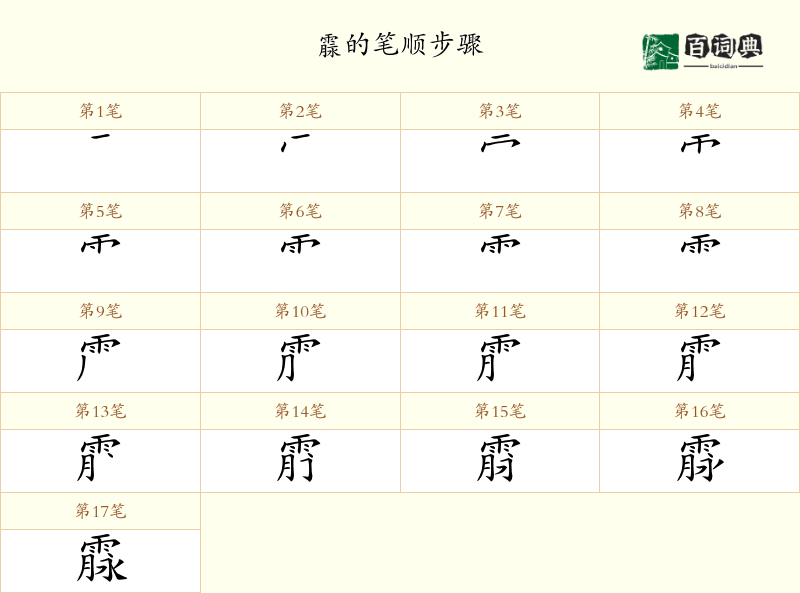 霡