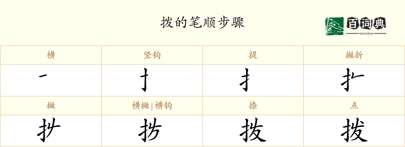 拨