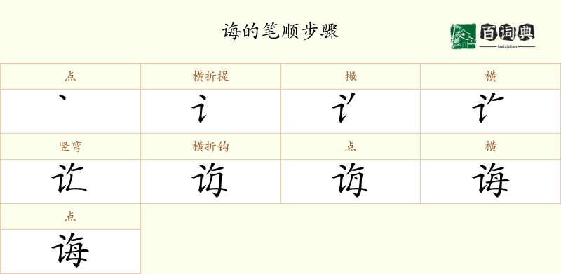 诲