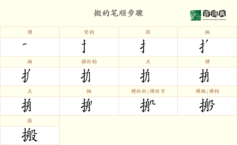 搬