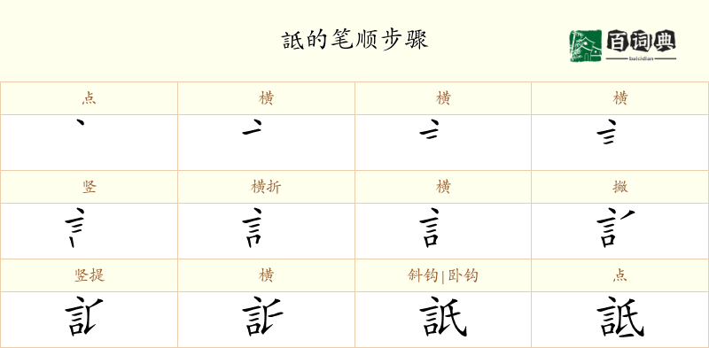 詆