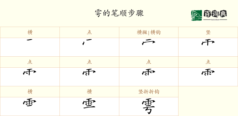 雩