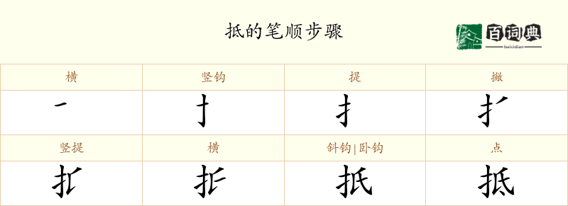 抵