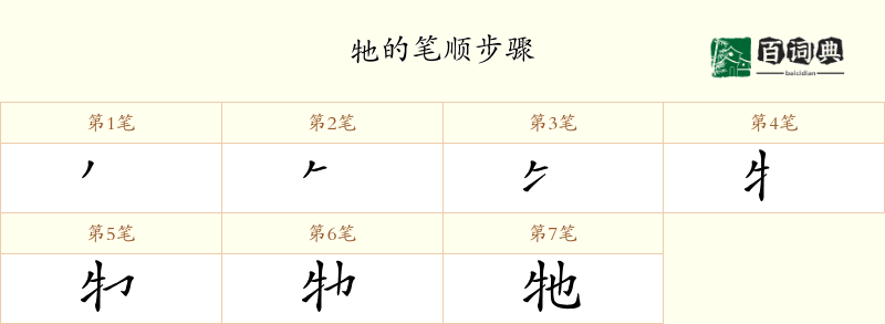 牠
