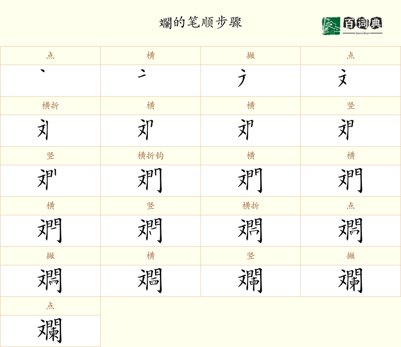斕