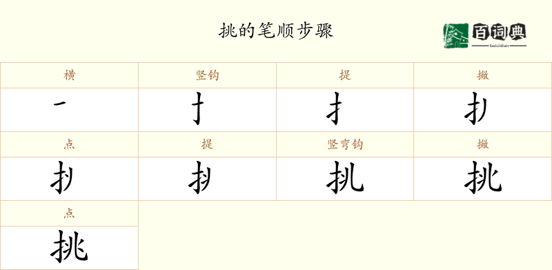 挑