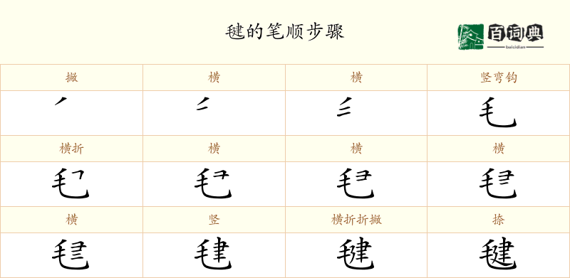 毽