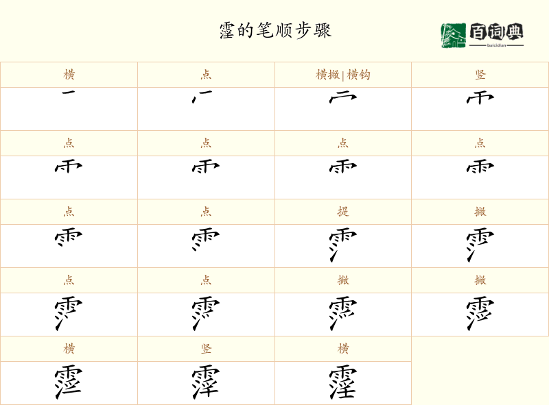 霪