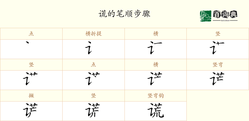 谎