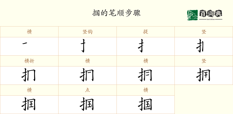 掴