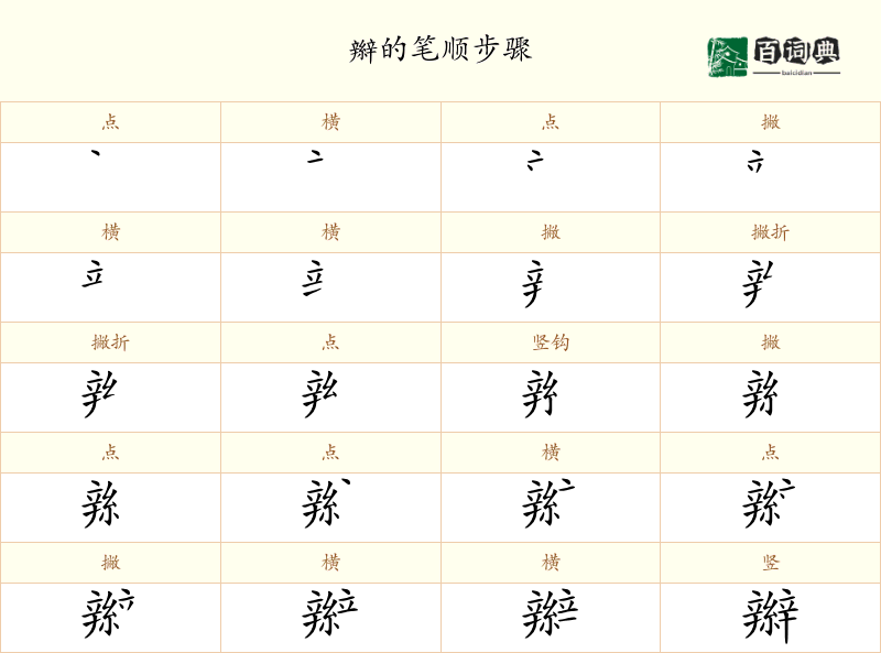 辮