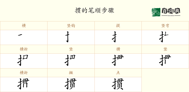 掼