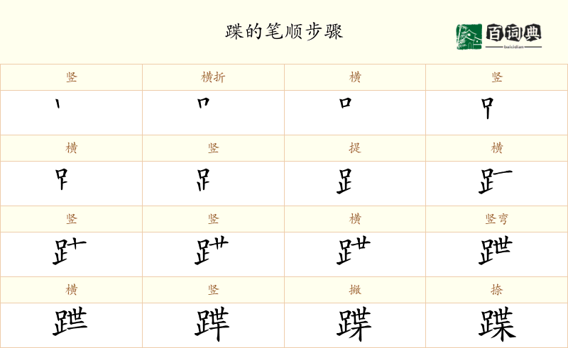 蹀