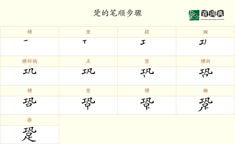 跫