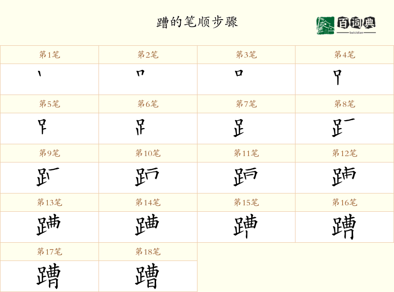 蹧
