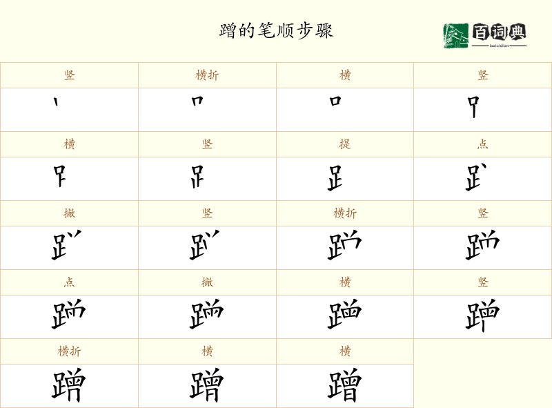 蹭