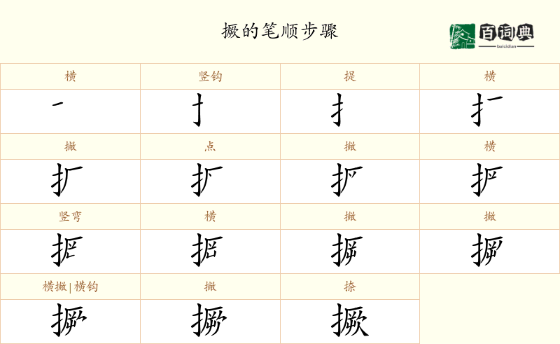 撅