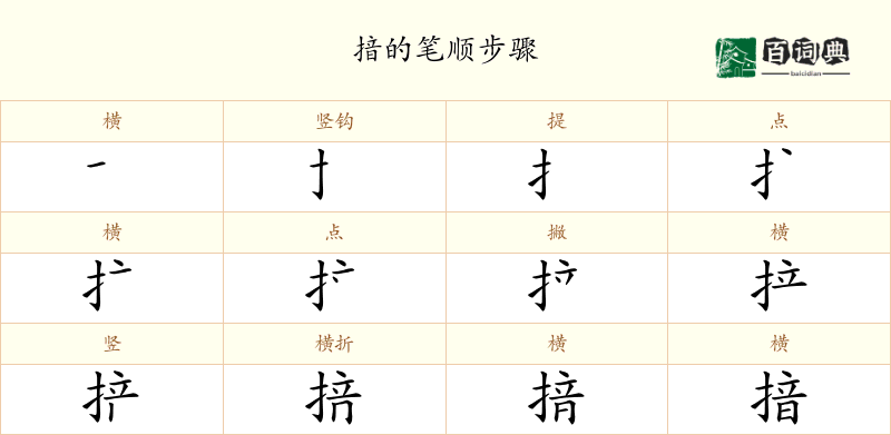 揞