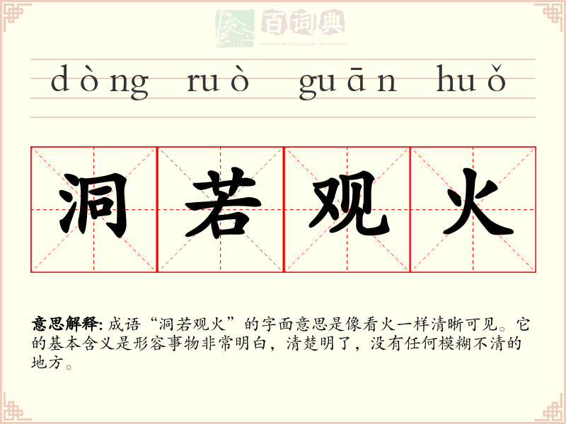 洞若观火