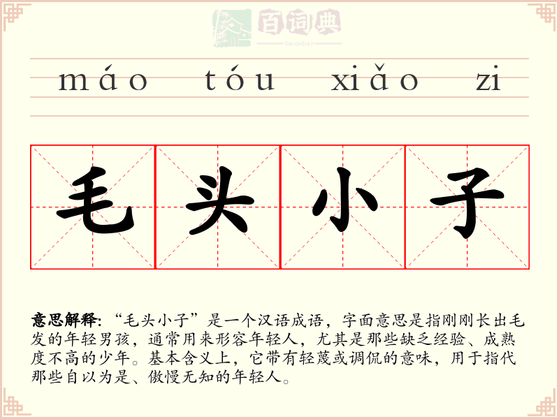 毛头小子