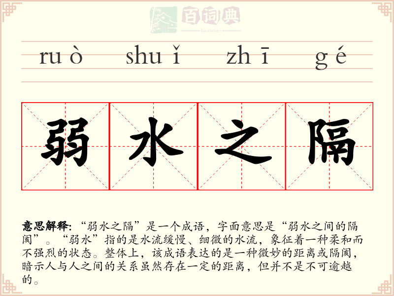 弱水之隔