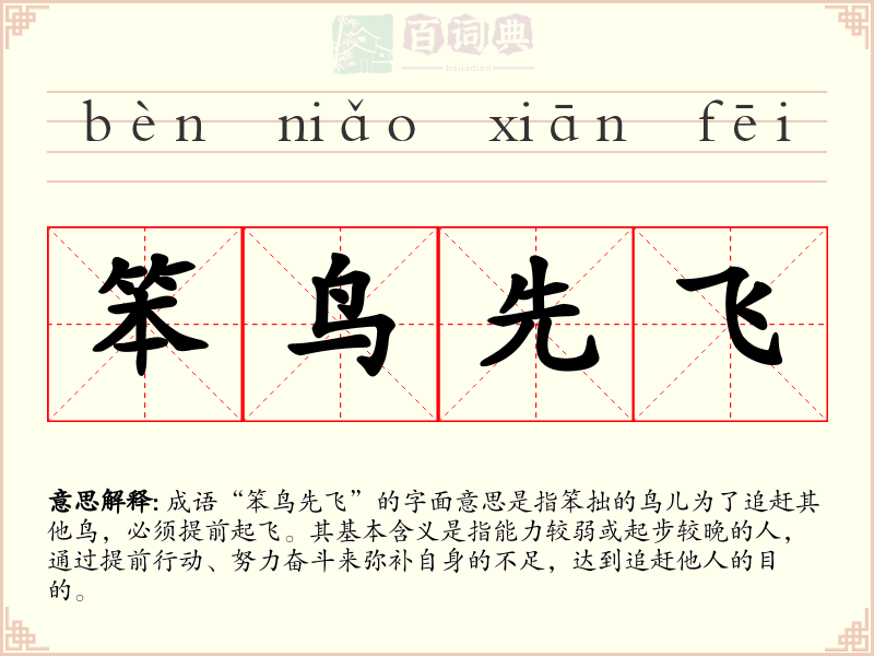 笨鸟先飞