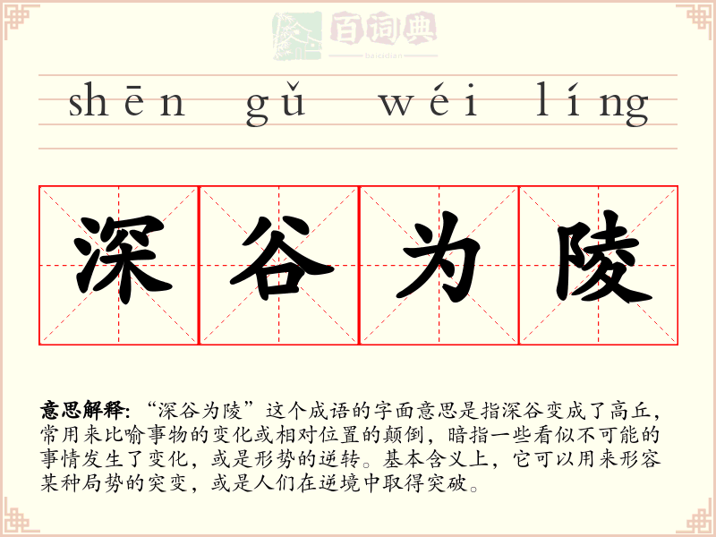 深谷为陵