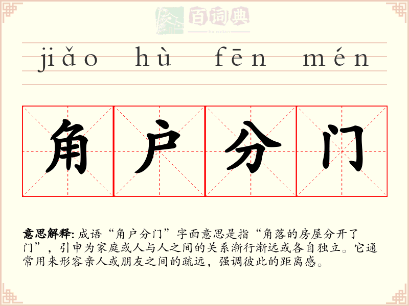 角户分门