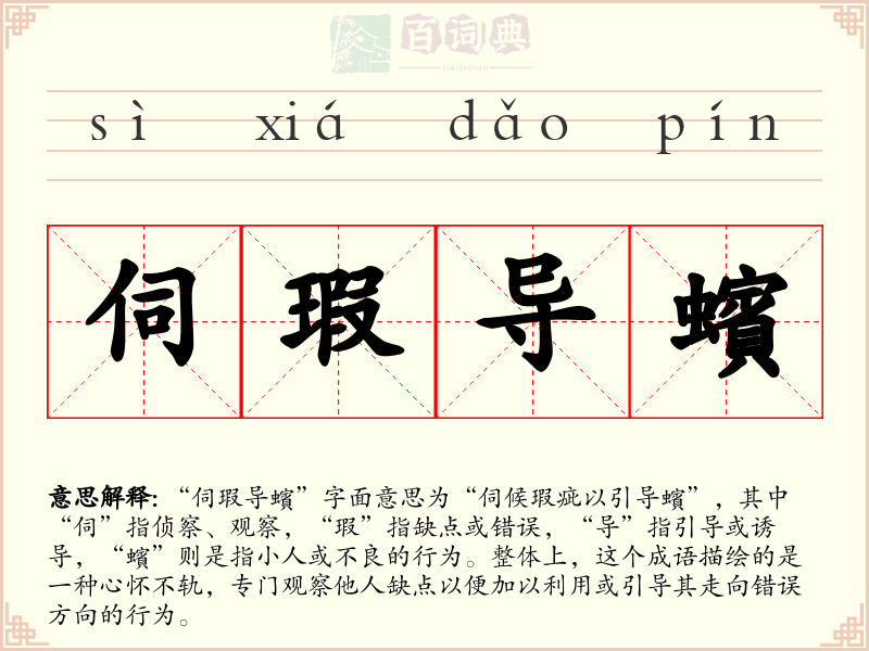 伺瑕导蠙