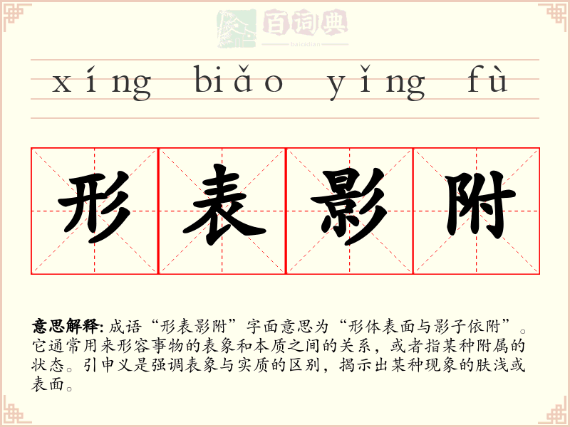形表影附