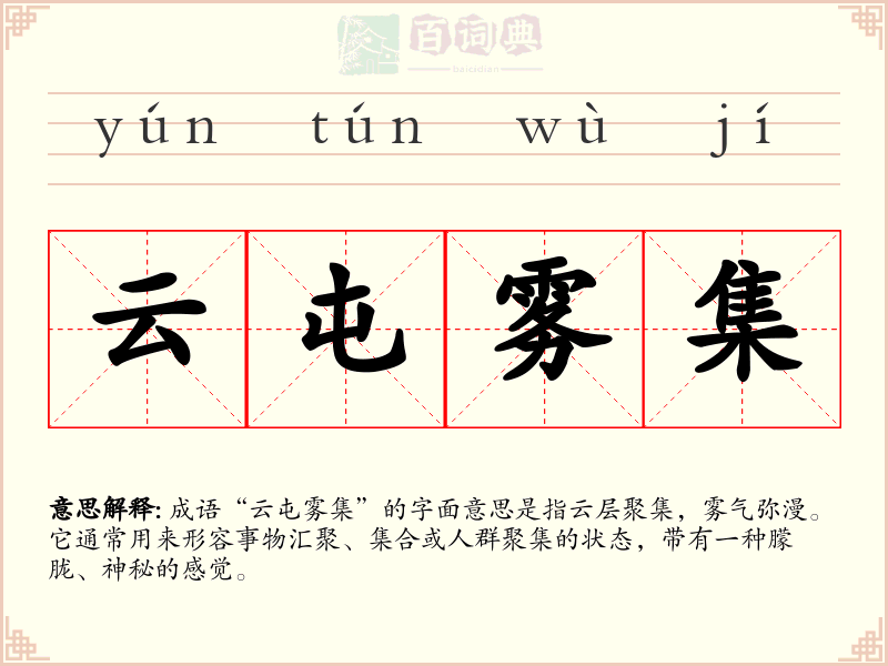 云屯雾集
