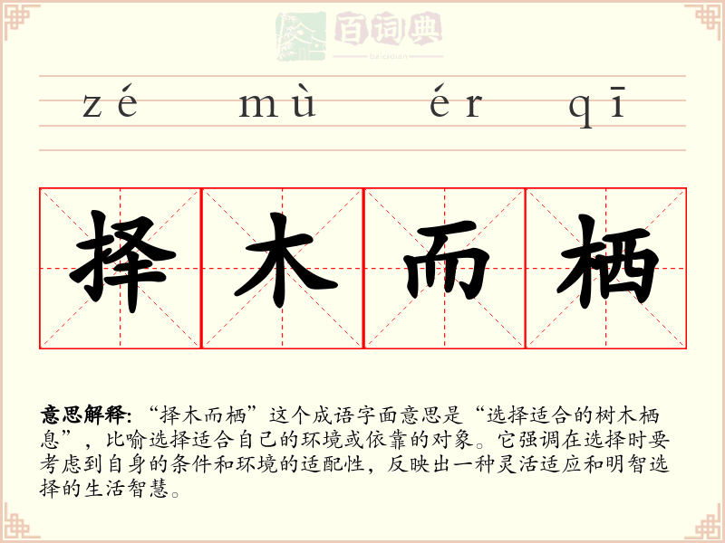 择木而栖
