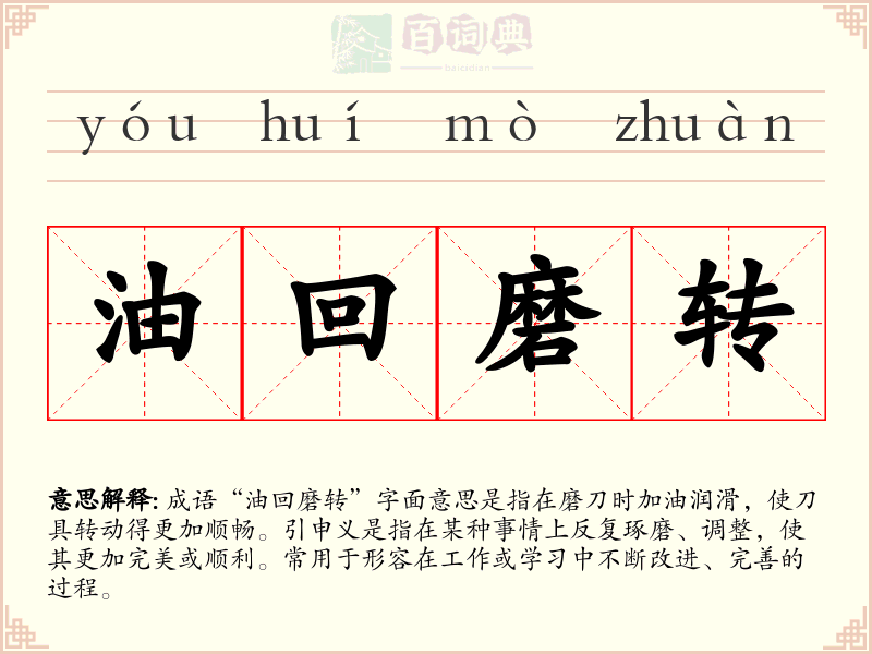 油回磨转