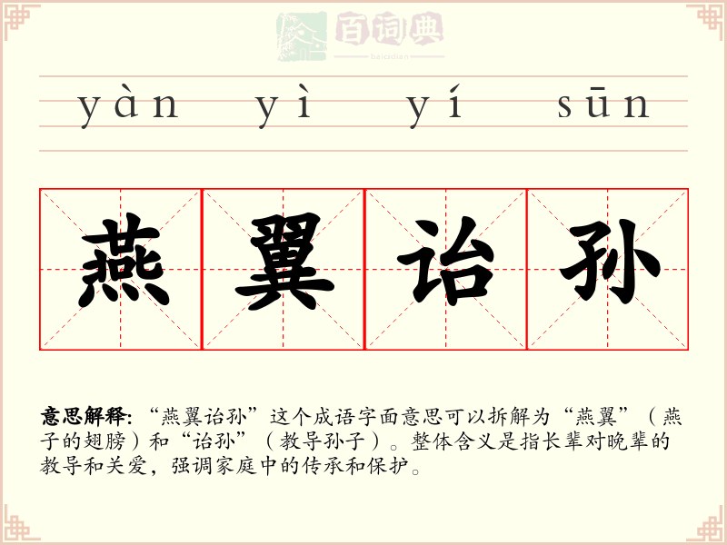 燕翼诒孙