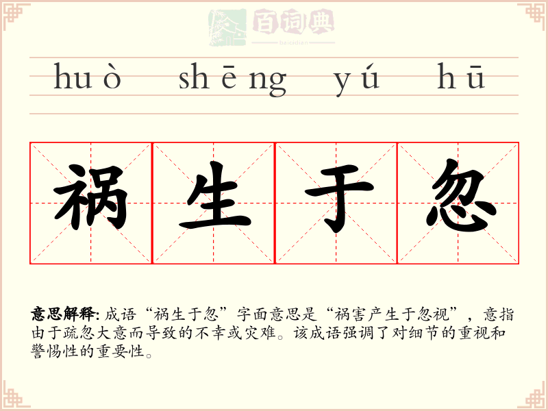祸生于忽