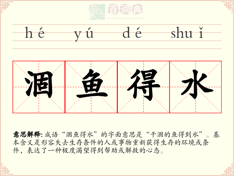 涸鱼得水