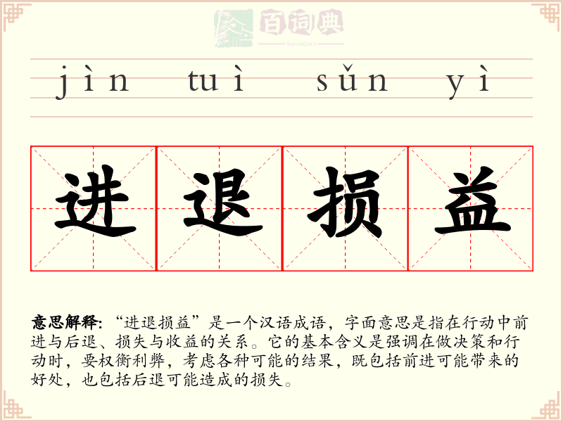 进退损益