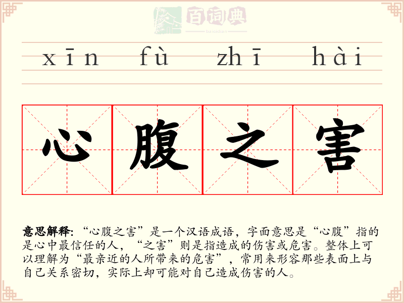 心腹之害