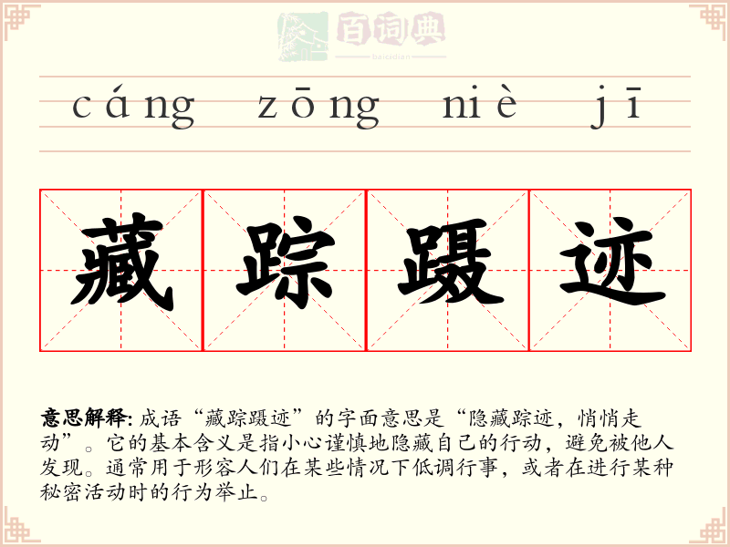 藏踪蹑迹