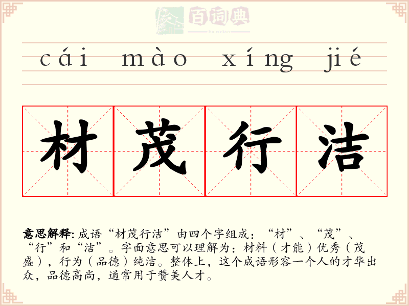 材茂行洁