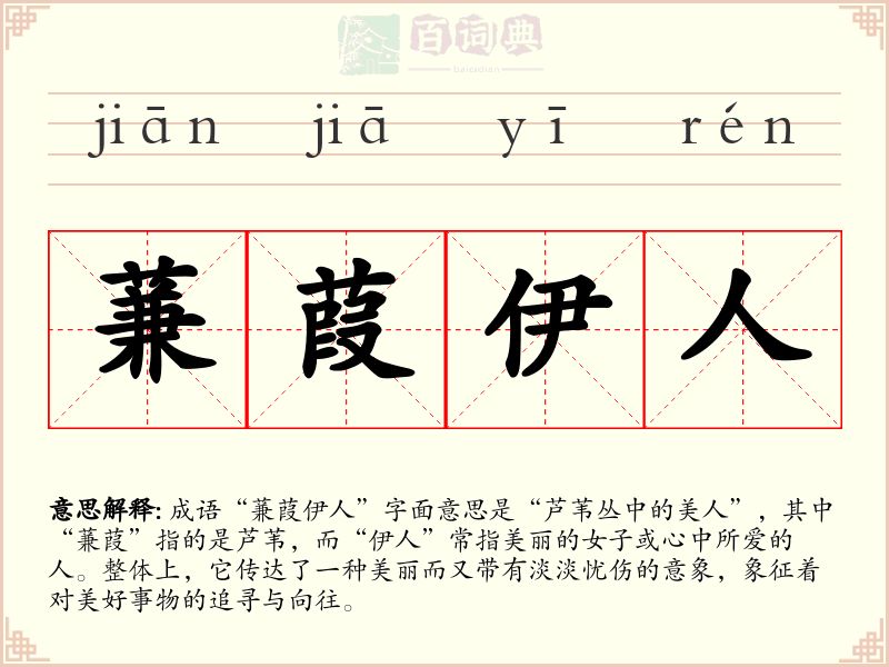 蒹葭伊人
